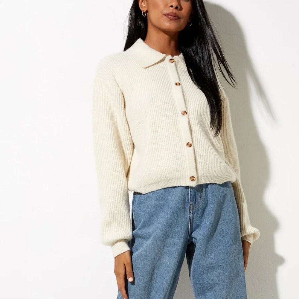 ISO motel topan ivory cardigan